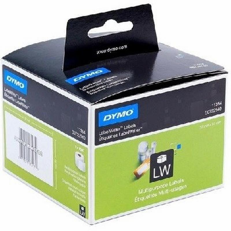 ETIQUETA ADHESIVA DYMO 11354 -TAMAÑO 57X32 MM LABELWRITER 1000 ETIQUETAS POR ROLLO CAJA DE 1 ROLLO (S0722540)