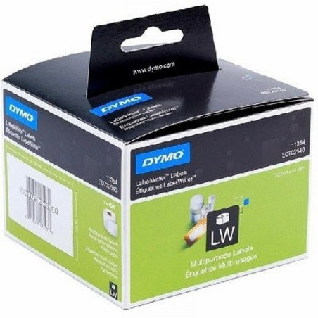 ETIQUETA ADHESIVA DYMO 11354 -TAMAÑO 57X32 MM LABELWRITER 1000 ETIQUETAS POR ROLLO CAJA DE 1 ROLLO (S0722540)