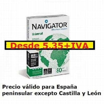 PAPEL FOTOCOPIADORA NAVIGATOR UNIVERSAL A4 80 GRAMOS...