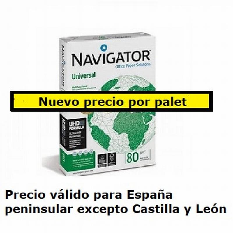 PAPEL FOTOCOPIADORA NAVIGATOR UNIVERSAL A4 80 GRAMOS PREMIUM 500 HOJAS -PRECIOS VALIDOS HASTA 31 DE AGOSTO-