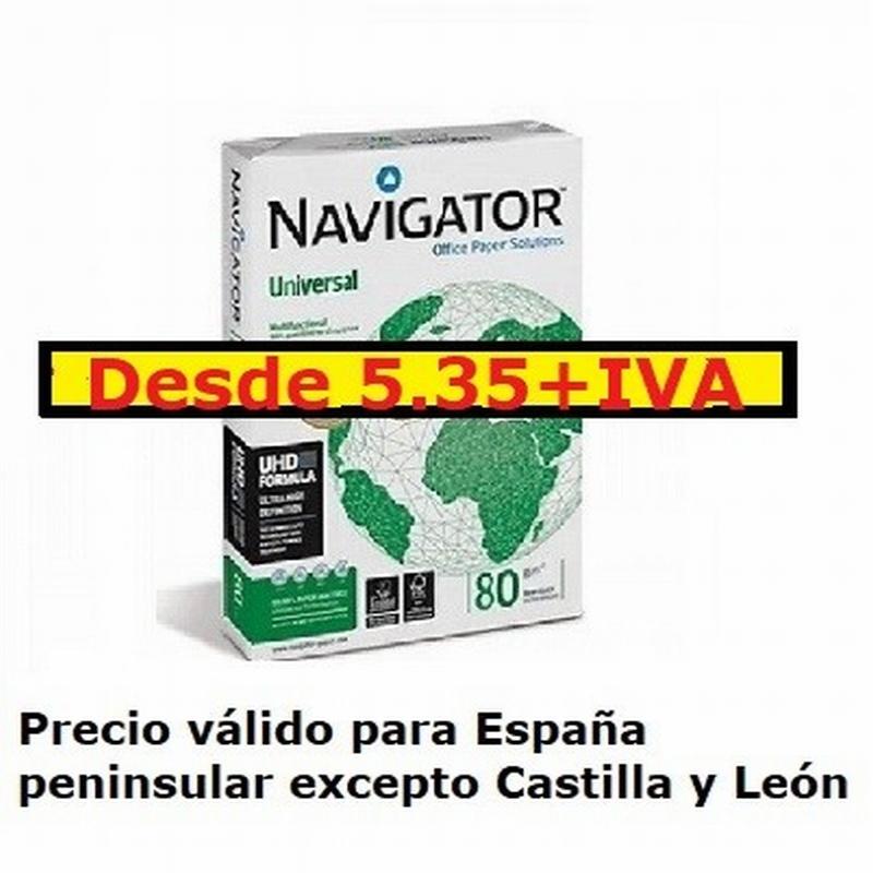 PAPEL FOTOCOPIADORA NAVIGATOR UNIVERSAL A4 80...