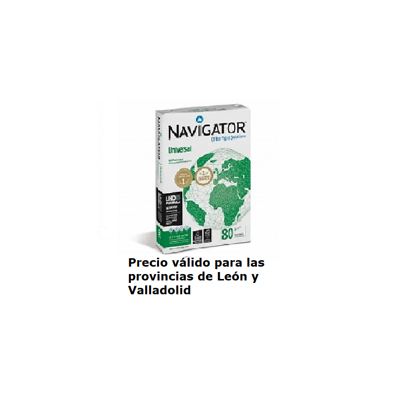 PAPEL NAVIGATOR A3 80 GRAMOS/M2 500 HOJAS (NUN0800264) - PAP.A3 NAVIGATOR UNIVERSAL 80GR. 500HJ