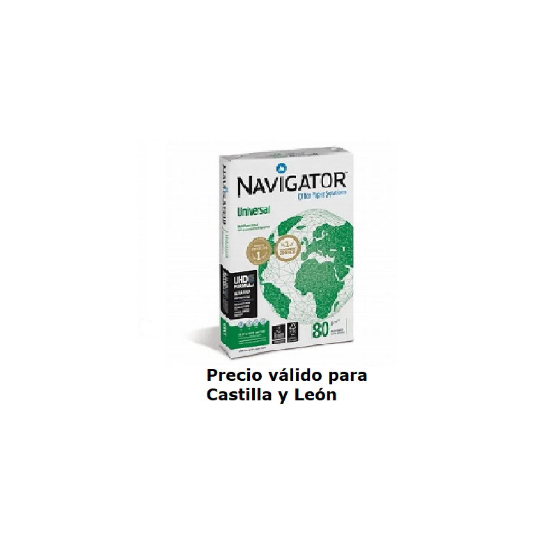 PAPEL NAVIGATOR A3 80 GRAMOS/M2 500 HOJAS (NUN0800264) - *PAPEL A3 NAVIGATOR 80GRS.500HJ CyL