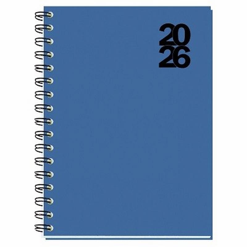AGENDA ANUAL MYRGA 2026 ESPIRAL DUEÑAS 24 X 16,5 CM. DIA PAGINA NEGRA (3901NG) - AGEND.ESPIRAL 1/4 D/PG MYRGA 17*24