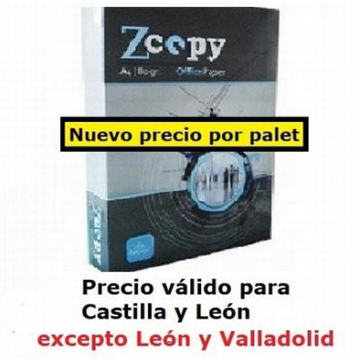 PAPEL FOTOCOPIADORA ZCOPY DIN A4 80 GRAMOS/M2 ETIQUETA...