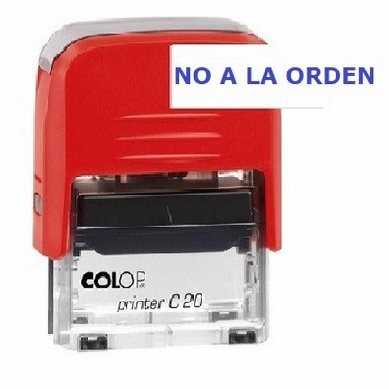 SELLO ENTINTADO COLOP PRINTER NO A LA ORDEN (156288) - FORMULARIO NO A LA ORDEN NG ENTINTADO