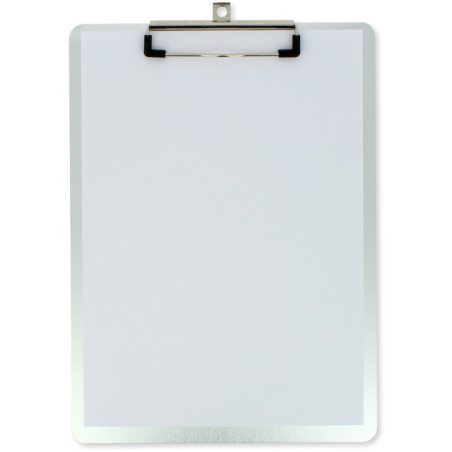 CARPETA GRAFOPLAS CON PINZA SUPERIOR DIN A4 ALUMINIO (01550100) - CARP.PORTADOCUMENTOS ALUMINIO