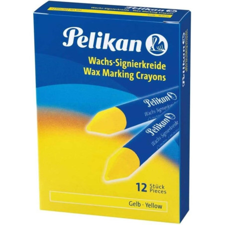 CERA MARCADORA BLANDA SUPERFICIES LISAS PELIKAN 772 AMARILLA (400141576) - CERA MARCADORA BLANDA PELIKAN 772 CJ.12