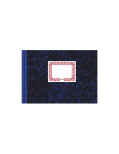 LIBRO DOHE CARTONE CUARTO APAISADO 100 HOJAS RAYADO (09961) - LIB.CARTONE 1/4 APA.H.N AZUL 09961