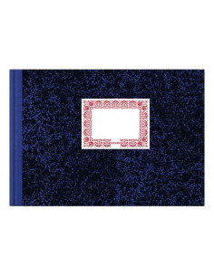 LIBRO DOHE CARTONE FOLIO APAISADO 100 HOJAS RAYADO (09971) - LIB.CARTONE F.APA.H.N. AZUL