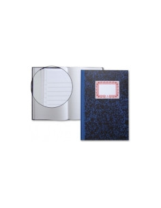 LIBRO MIQUEL RIUS CARTONE CUARTO NATURAL 100 HOJAS RAYADO (MR3061) - LIB.CARTONE 1/4 NAT.H.N AZUL