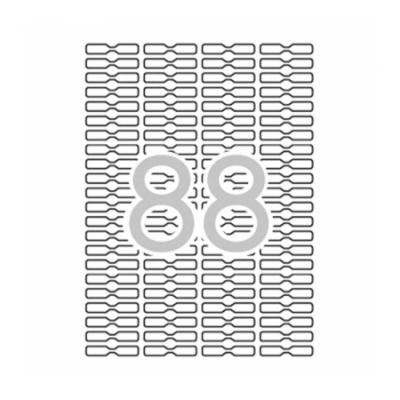 ETIQUETAS BLANCAS REMOVIBLES 45,0 X 8,0 MM 2200 ETIQUETAS...