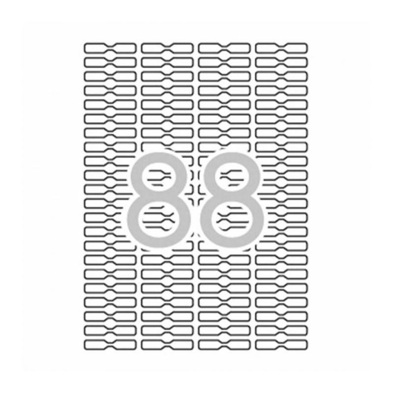 ETIQUETAS BLANCAS REMOVIBLES 45,0 X 8,0 MM 2200...