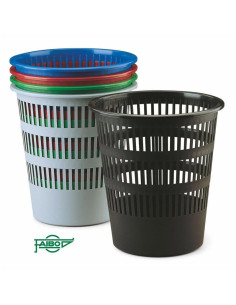PAPELERA PLASTICO FAIBO REJILLA 12 LITROS NEGRA 295X275 MM (307-02) - PAPEL.REJILLA FAIBO NEGRO 2