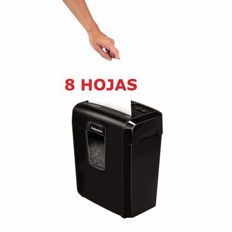 DESTRUCTORA DE DOCUMENTOS FELLOWES 8 CD CORTE EN PARTÍCULAS 4X35 MM -P4-. (4692101) - DESTRUCTORA FELLOWES 8 Cd