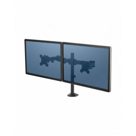 BRAZO PARA MONITOR FELLOWES REFLEX AJUSTABLE EN ALTURA 2 PANTALLAS NORMATIVA VESA (8502601) - BRAZO MONITOR DOBLE REFLEX