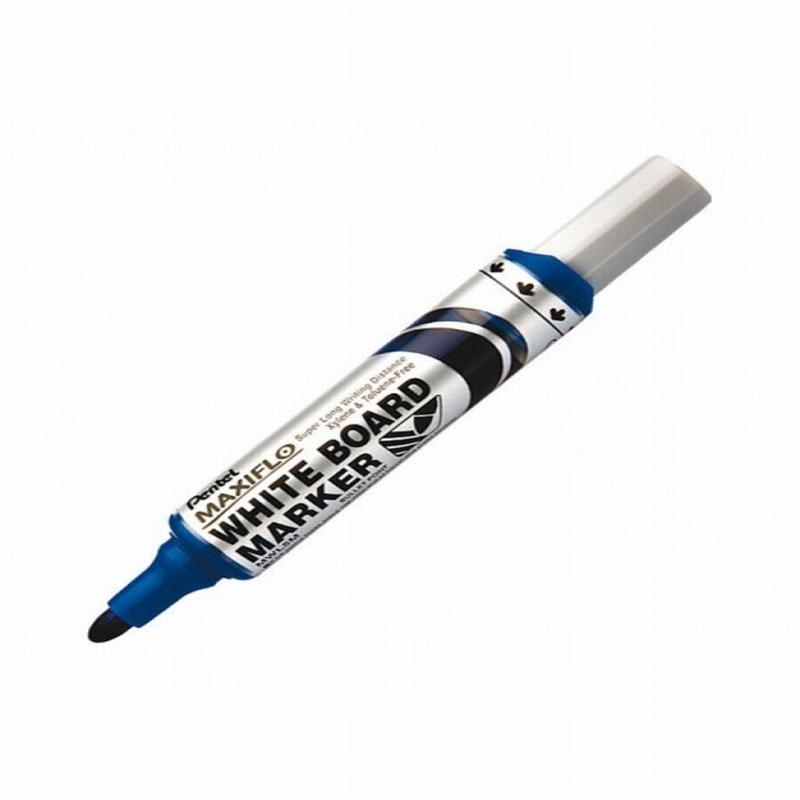 ROTULADOR PENTEL MAXIFLO PUNTA GRUESA PARA PIZARRA BLANCA COLOR AZUL (MWL5M-PENTEL-C) - ROT.PIZ.BL MAXIFLO AZ.P.GRUESA