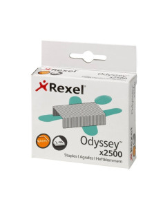 GRAPAS REXEL ODYSSEY GALVANIZADA CAJA 2500 UNIDADES (2100050) - GRAPA ODYSSEY 60H CJ2500