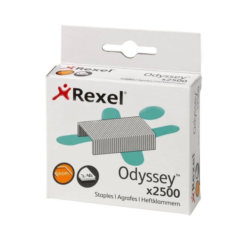 GRAPAS REXEL ODYSSEY GALVANIZADA CAJA 2500 UNIDADES (2100050) - GRAPA ODYSSEY 60H CJ2500
