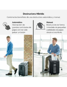 DESTRUCTORA AUTOMATICA FELLOWES AUTOMAX 100M HASTA 100 HOJAS (4629201) - DESTRUCTORA FELLOWES AUTOMAX 100M 2