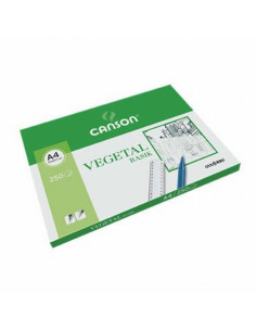 PAPEL VEGETAL CANSON DIN A4 90-95 GRS/M2  LAMINA INDIVIDUAL (C200406219) - PAP.VEG.A4 90/95GR.