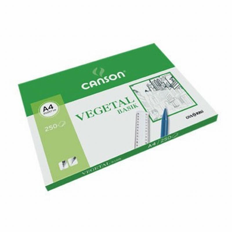 PAPEL VEGETAL CANSON DIN A4 90-95 GRS/M2  LAMINA INDIVIDUAL (C200406219) - PAP.VEG.A4 90/95GR.