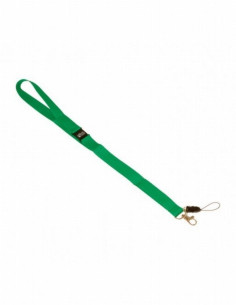 CINTA PLANA OFFICE BOX PARA LANYARD MOSQUETON METALICO VERDE (92036) - DISTINTIVO CINTA PLANA-SIN PLASTICO VE. 2