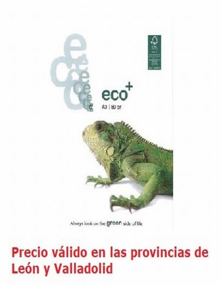 PAPEL IBERPAPEL ECO+ A3 80 GRAMOS/M2 500 HOJAS (IBER-50000) - PAP.A3 80GR.BLANCO ECO+ IBERPAPEL