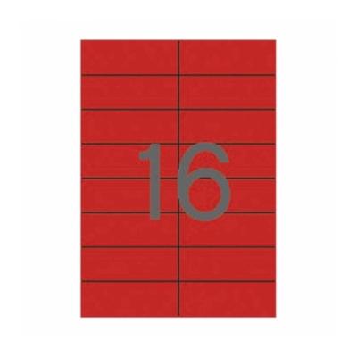 ETIQUETA ADHESIVA APLI LASER/COPY/INKJET 105X37 MM. ROJA...