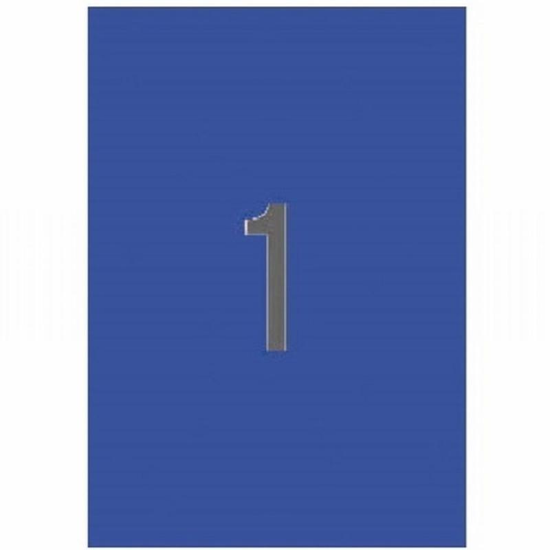 ETIQUETA ADHESIVA APLI LASER/COPY/INKJET 210X297 MM. AZUL DIN A4 100 HOJAS 100 UNIDADES (11839) -