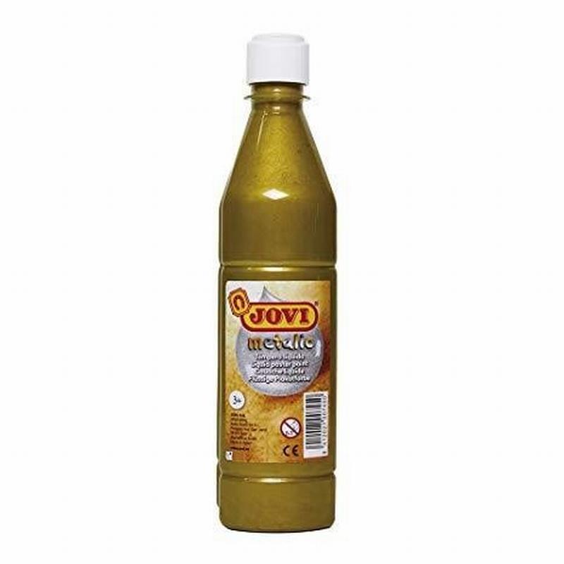 TEMPERA LIQUIDA JOVI ESCOLAR 500 ML ORO METALICO (50638) - TEMPERA LIQUIDA 500CC JOVI ORO