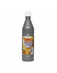 TEMPERA LIQUIDA JOVI ESCOLAR 500 ML PLATA METALICO (50637) - TEMPERA LIQUIDA 500CC JOVI PLATA