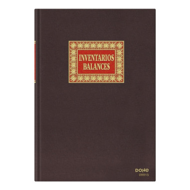 LIBRO DOHE INVENTARIO/BALANCES FOLIO NATURAL 100 HOJAS (09915) - LIB.CONTA.F.NAT.INVENT/BLNCE.DOHE