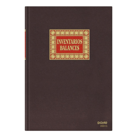 LIBRO DOHE INVENTARIO/BALANCES FOLIO NATURAL 100 HOJAS (09915) - LIB.CONTA.F.NAT.INVENT/BLNCE.DOHE