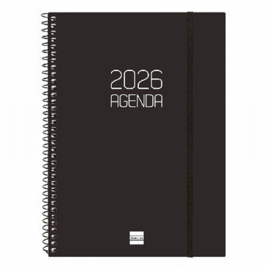 AGENDA ANUAL FINOCAM 2027 ESPIRAL OPAQUE E40 SEMANA VISTA VERTICAL DIN A4 210x297 MM (742851027) (742856027)