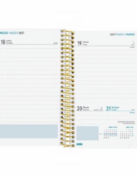 AGENDA ESCOLAR 26-27 FINOCAM SECUNDARIA POLIPROPILENO 1/8 (12x17 CMS) DIA PAGINA CURSO 2026-2027 (634264027) (634264927)