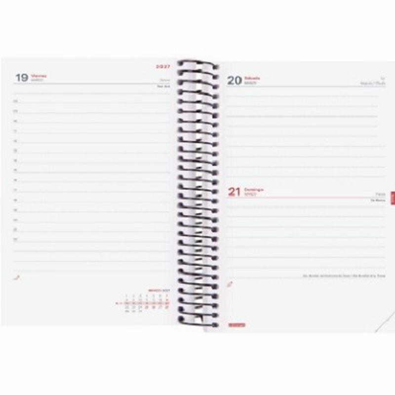AGENDA ESCOLAR 26-27 FINOCAM ESPIR POLIPROPILENO E8 (12x17 CMS) DIA PAGINA CURSO 2026-2027 (633361527) (633363027)