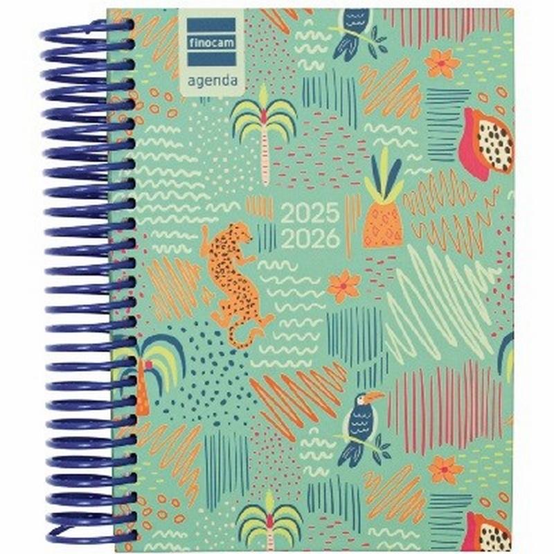 AGENDA ESCOLAR 25-26 FINOCAM DIVA / COOL CARTON 1/8 (12x17 CMS) DIA PAGINA CURSO 2025-2026 (536120126) (536120226) (536120326)
