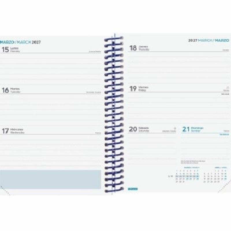 AGENDA ESCOLAR 26-27 FINOCAM DIVA CARTON 1/8 (12x17 CMS) SEMANA VISTA CURSO 2026-2027 (536100727) - AGEND.ESP.ESC.1/8 S/V/H