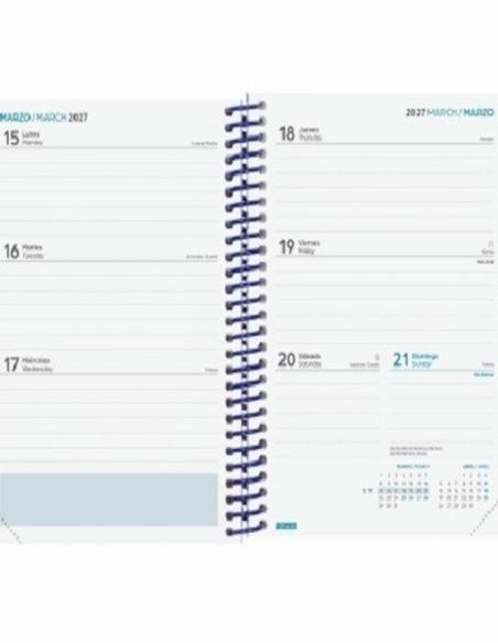 AGENDA ESCOLAR 26-27 FINOCAM DIVA CARTON 1/8 (12x17 CMS) SEMANA VISTA CURSO 2026-2027 (536100727) - AGEND.ESP.ESC.1/8 S/V/H