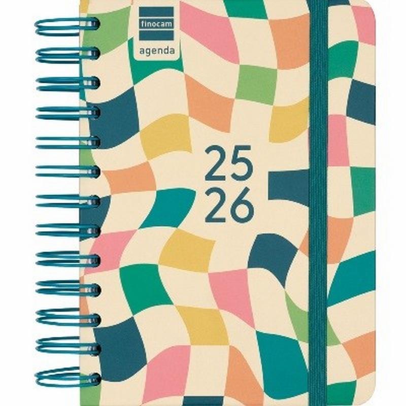 AGENDA ESCOLAR 25-26 FINOCAM MINI-I POLIPROPILENO 1/8 (12x17 CMS) SEMANA VISTA CURSO 2025-2026 (530203926) (530204026)