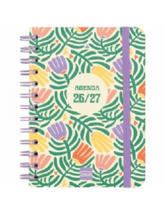 AGENDA ESCOLAR 26-27 FINOCAM COSMO CARTON 1/8 (14x18 CMS) SEMANA VISTA CURSO 2026-2027 (537010527) (537010627) (537010827) 2