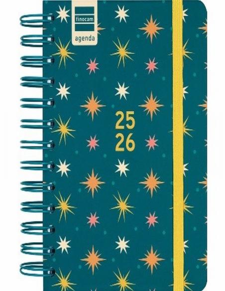 AGENDA ESCOLAR 25-26 FINOCAM COSMO CARTON 1/8 (14x18 CMS) SEMANA VISTA CURSO 2025-2026 (537010126) (537010226) (537010326)