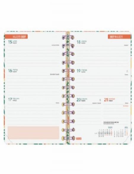 AGENDA ESCOLAR 26-27 FINOCAM COSMO CARTON 1/8 (14x18 CMS) SEMANA VISTA CURSO 2026-2027 (537010527) (537010627) (537010827)