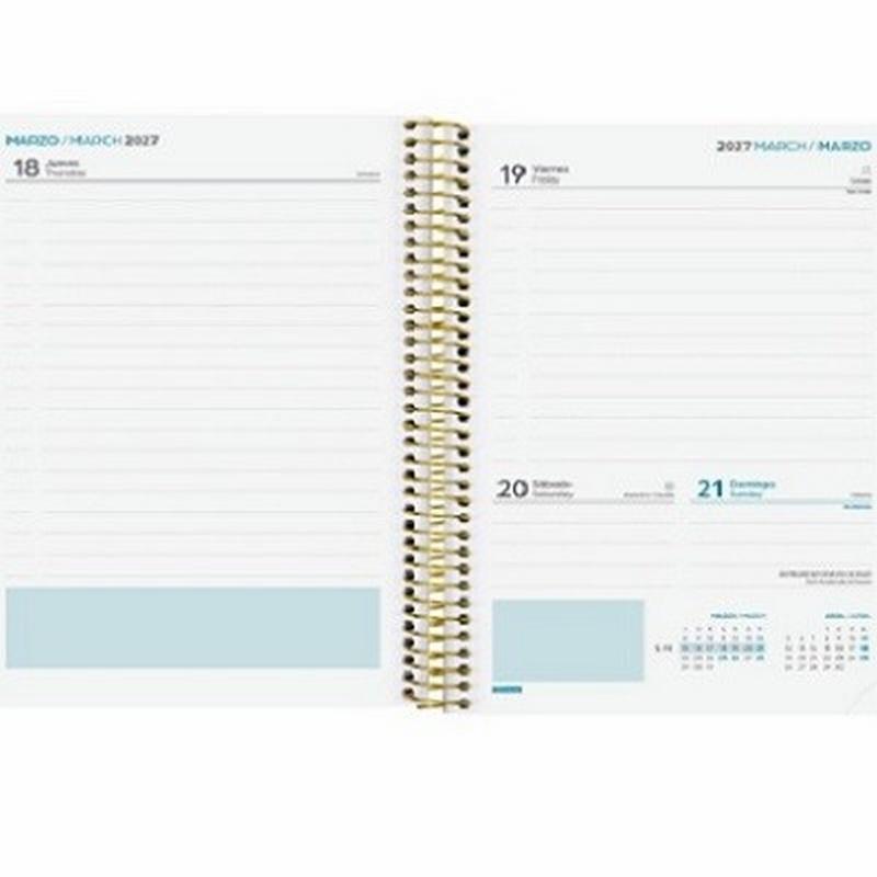 AGENDA ESCOLAR 26-27 FINOCAM SECUNDARIA POLIPROPILENO 1/4 (15x21 CMS) DIA PAGINA CURSO 2026-2027  (634244027) (634244927)