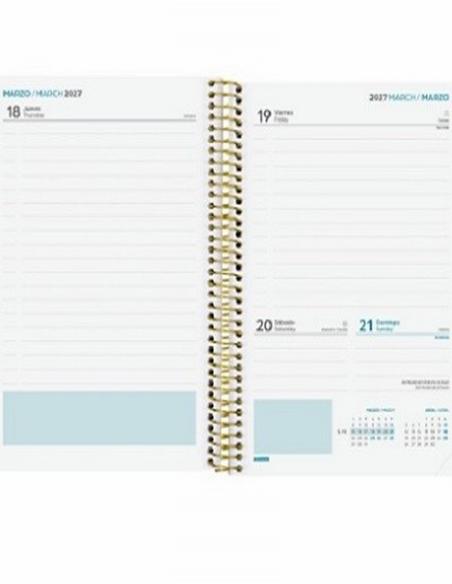 AGENDA ESCOLAR 26-27 FINOCAM SECUNDARIA POLIPROPILENO 1/4 (15x21 CMS) DIA PAGINA CURSO 2026-2027  (634244027) (634244927)
