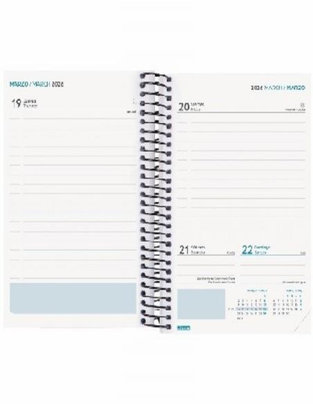 AGENDA ESCOLAR 26-27 FINOCAM SECUNDARIA POLIPROPILENO 1/4 (15x21 CMS) DIA PAGINA CURSO 2026-2027  (634244027) (634244927)