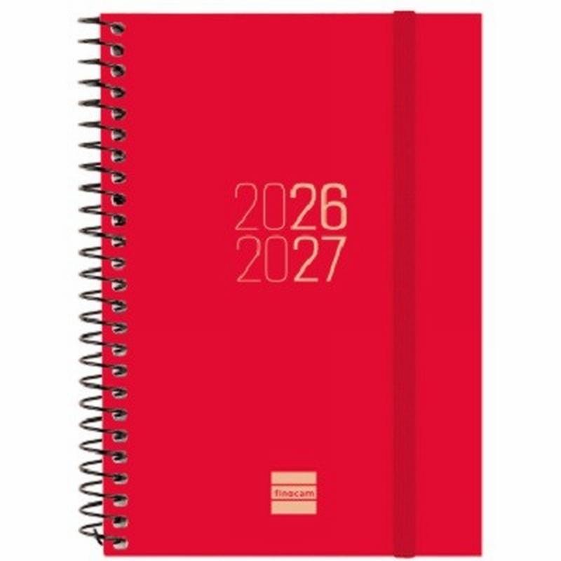 AGENDA ESCOLAR 26-27 FINOCAM ESPIR POLIPROPILENO E10 (15x21 CMS) DIA PAGINA CURSO 2026-2027 (633122027) (633126027)