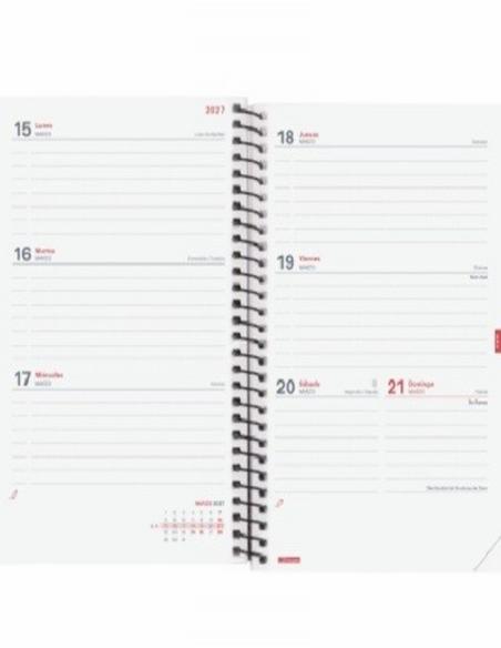 AGENDA ESCOLAR 26-27 FINOCAM ESPIR POLIPROPILENO E10 (15x21 CMS) DIA PAGINA CURSO 2026-2027 (633122027) (633126027)