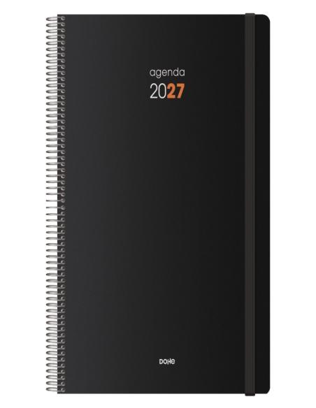 AGENDA ANUAL 2027 DOHE ESPIRAL SYNCRO DIA PAGINA A4 21x29 CMS AZUL (11625) NEGRA (11617) - AGEND.ESPIRAL A4 D/PG SYNCRO DOHE